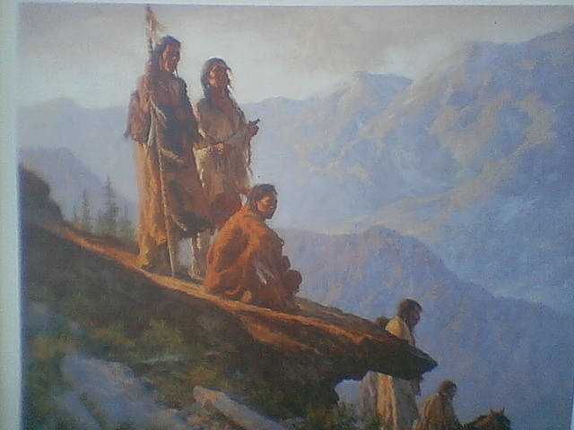 With Mother Earth by Howard Terpning - Click Image to Close
