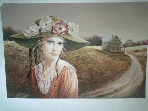 Day Dreams-by-Pati Bannister 18 1/2 x27 1/8 sn-lithograph